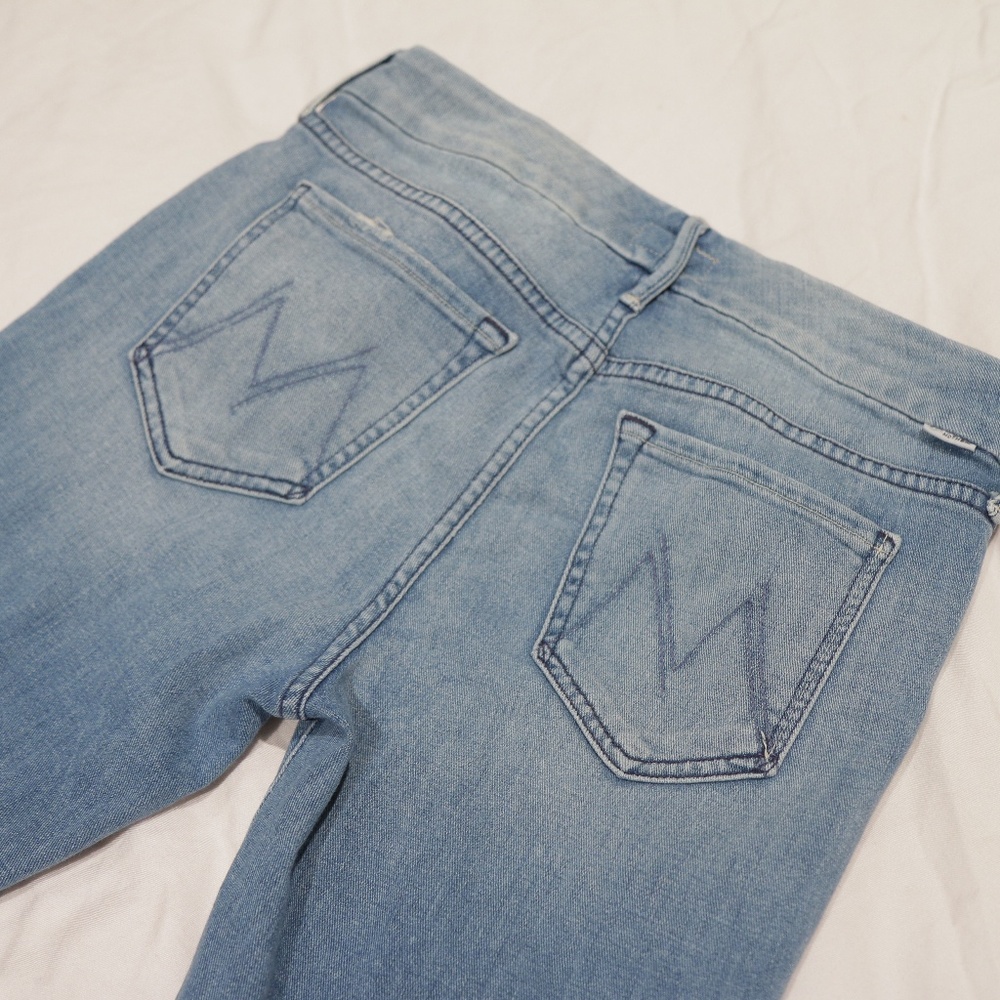 Mother Light Wash Summer Fade Jeans Fitted Size 27